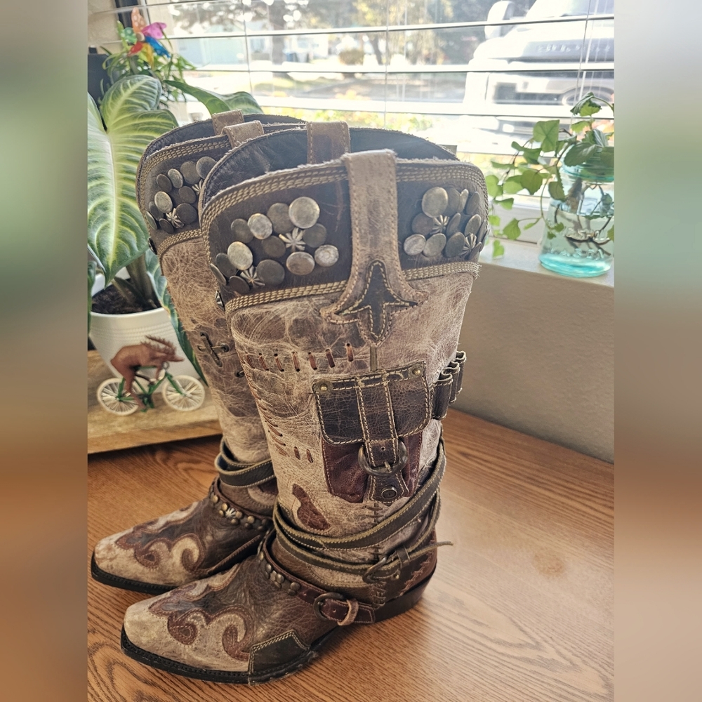 Old Gringo BootsDouble D by Old Gringo Frontier Trapper 8.5 Rare blonde color!